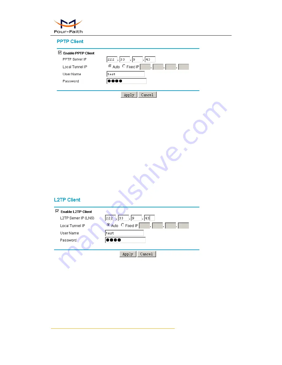 Four-Faith F3133 User Manual Download Page 34