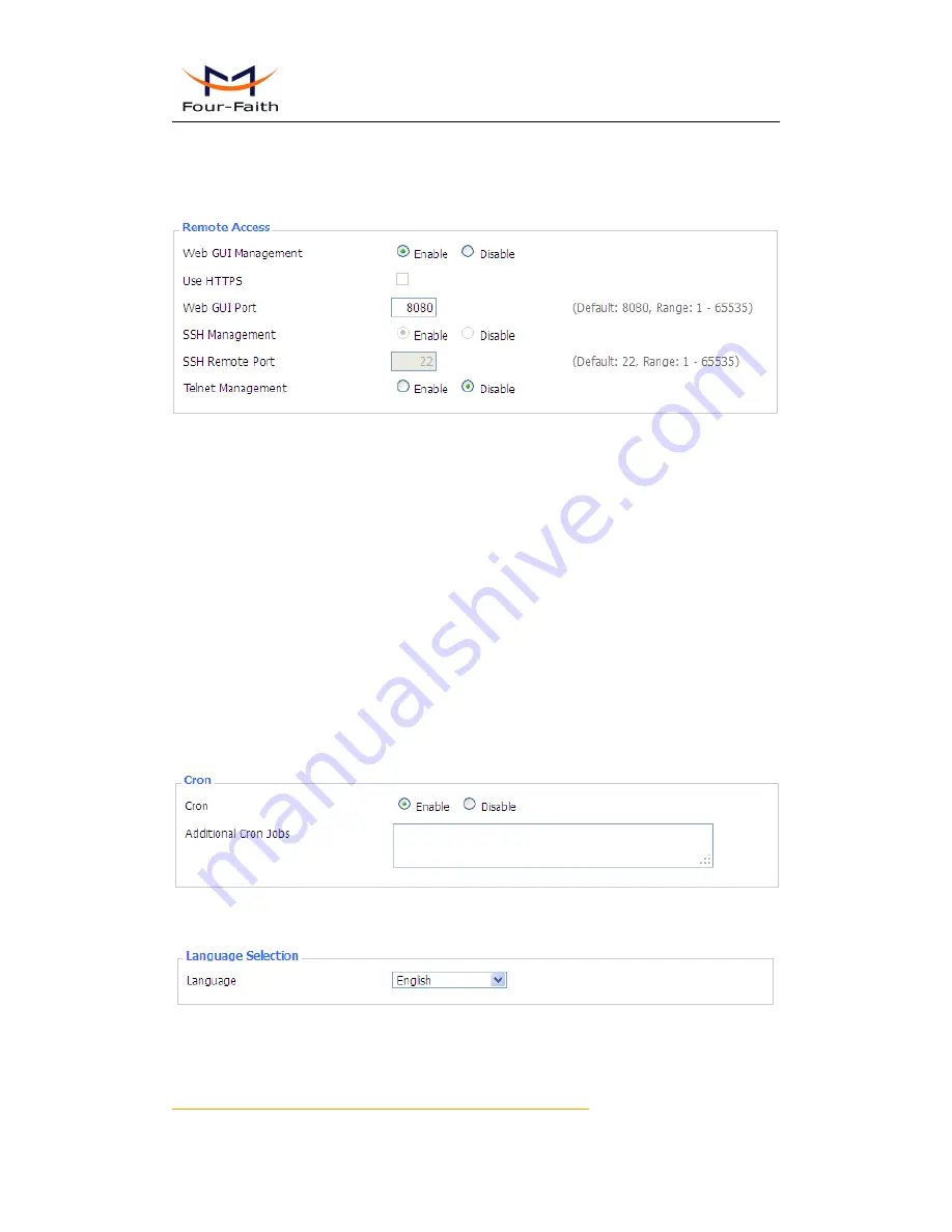 Four-Faith F3134S User Manual Download Page 76