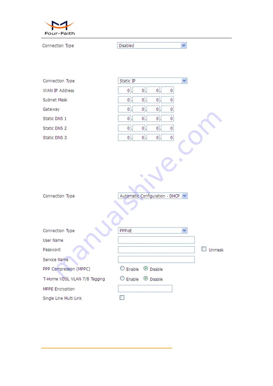 Four-Faith F7 34 Series User Manual Download Page 21