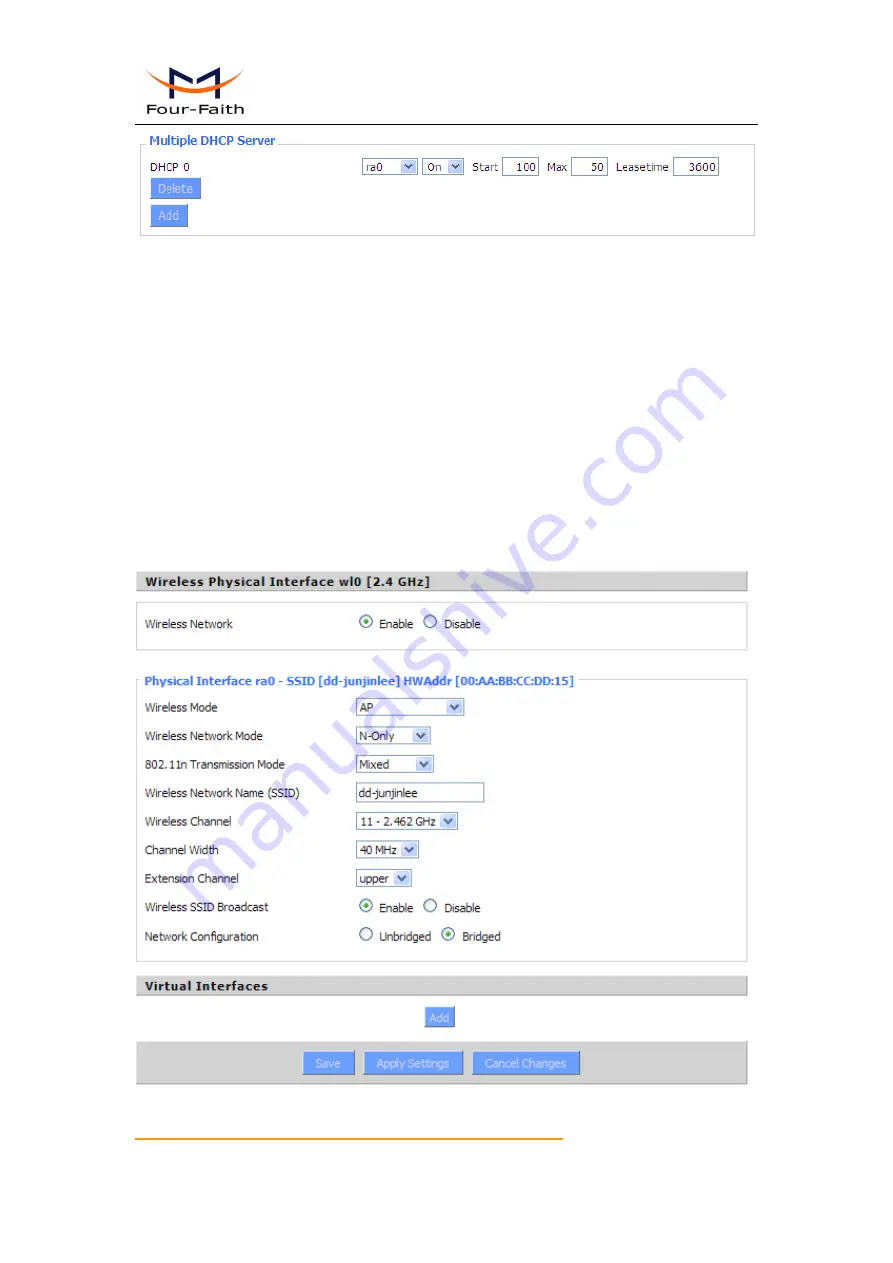 Four-Faith F7 34 Series User Manual Download Page 34