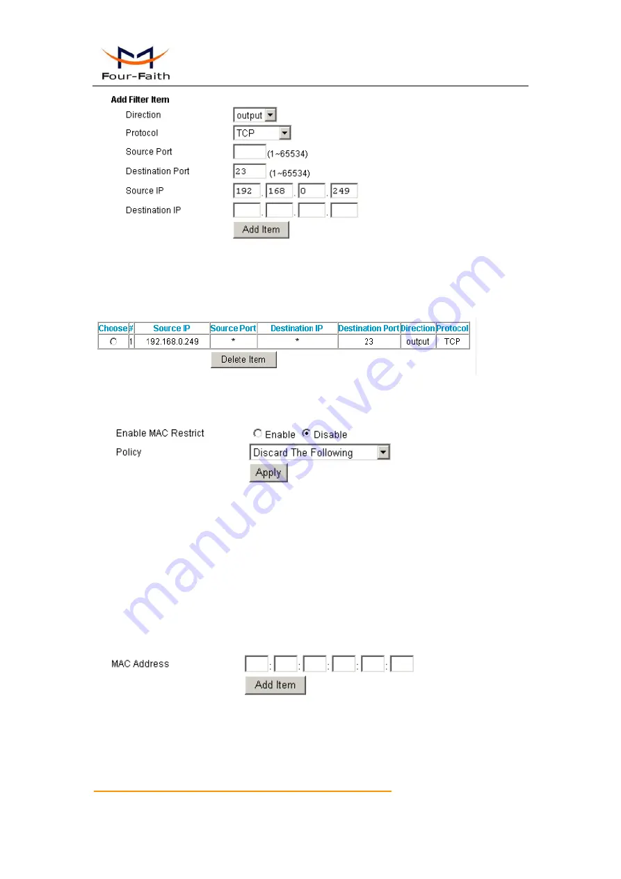 Four-Faith F7133 User Manual Download Page 26