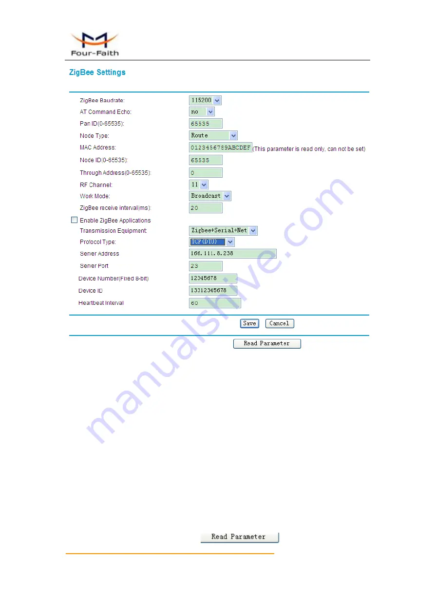 Four-Faith F8 23 Series User Manual Download Page 37