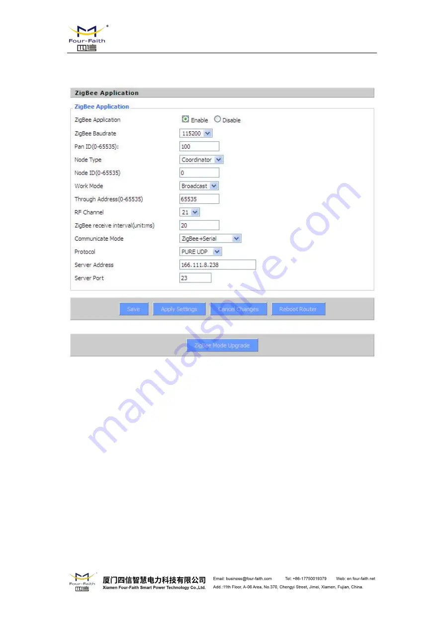 Four-Faith F8 26 Series User Manual Download Page 64