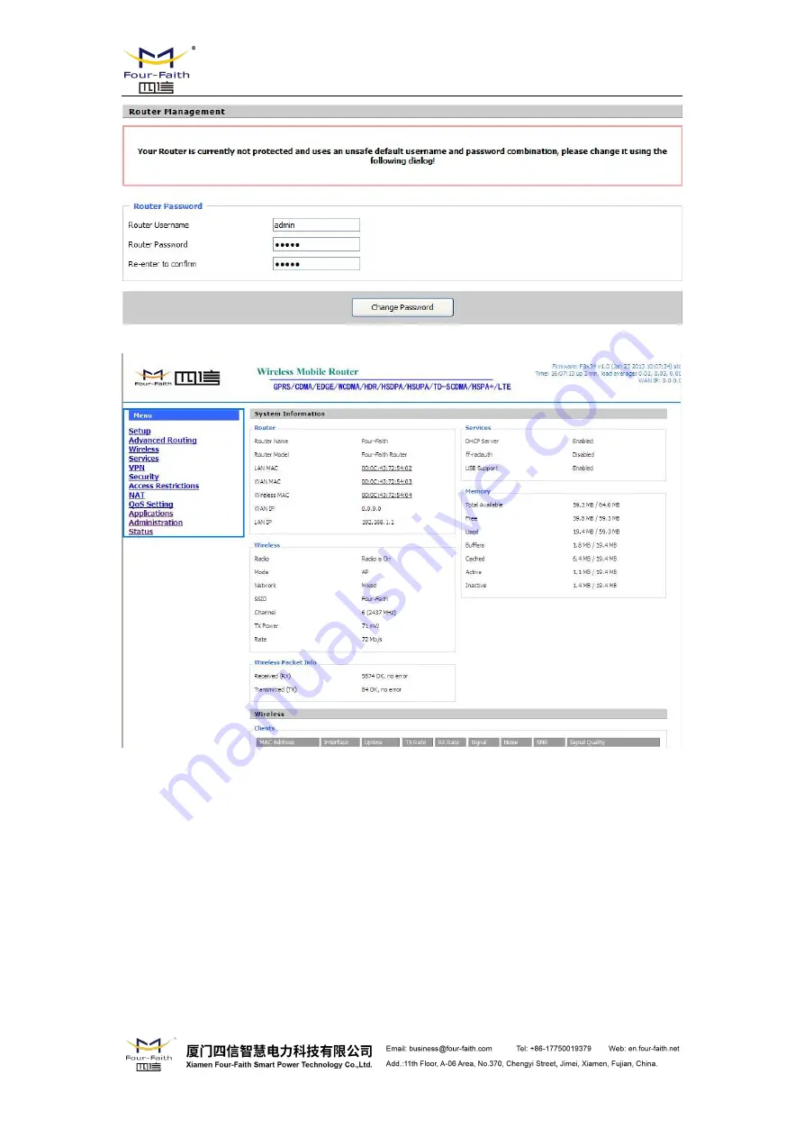 Four-Faith F8 36 Series User Manual Download Page 20