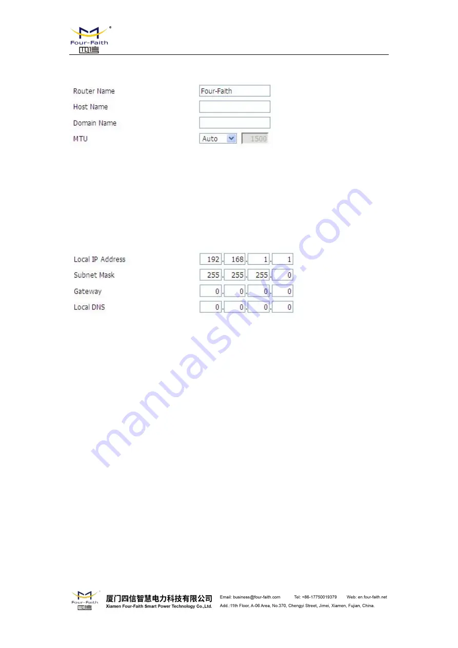 Four-Faith F8 36 Series User Manual Download Page 25