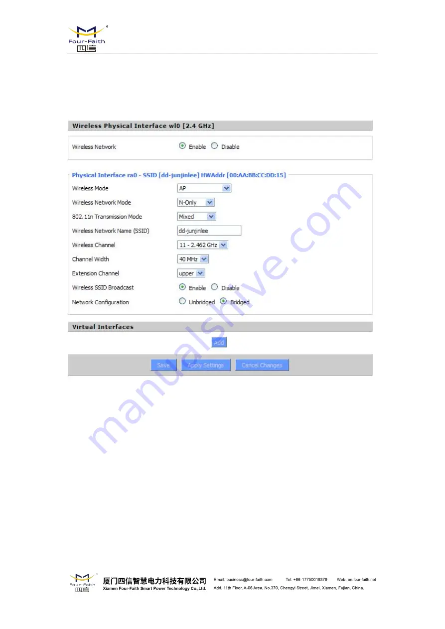 Four-Faith F8 36 Series User Manual Download Page 34