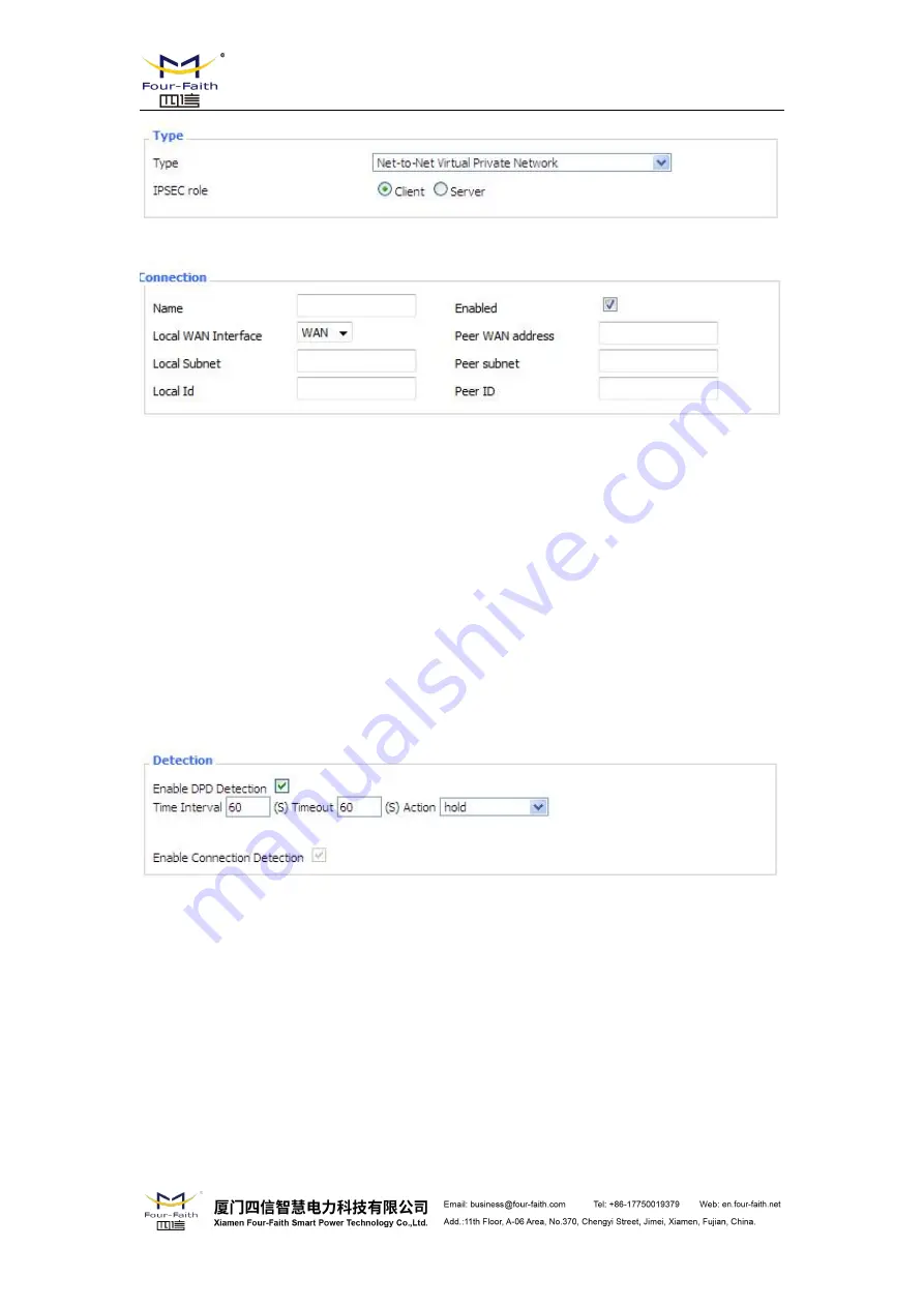 Four-Faith F8 36 Series User Manual Download Page 48