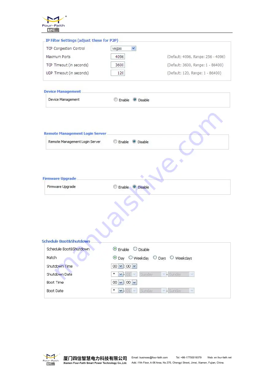 Four-Faith F8 36 Series User Manual Download Page 67