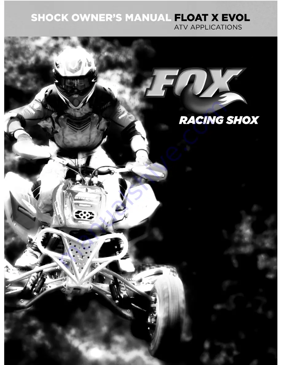 FOX RACING SHOX FLOAT X EVOL Скачать руководство пользователя страница 1