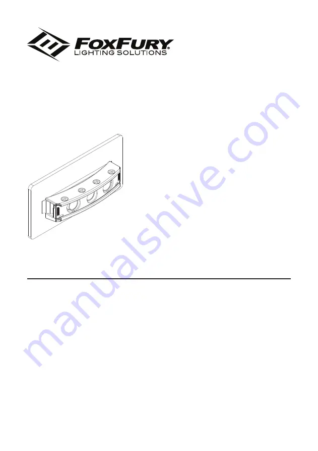 Foxfury Lighting Solutions 480-331 Product Manual Download Page 1