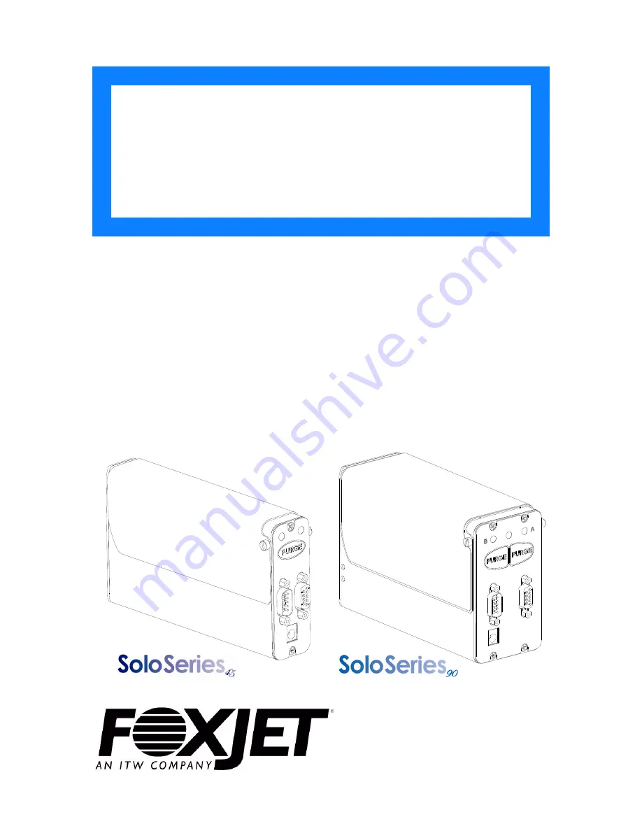 Foxjet SoloSeries 45 Скачать руководство пользователя страница 1