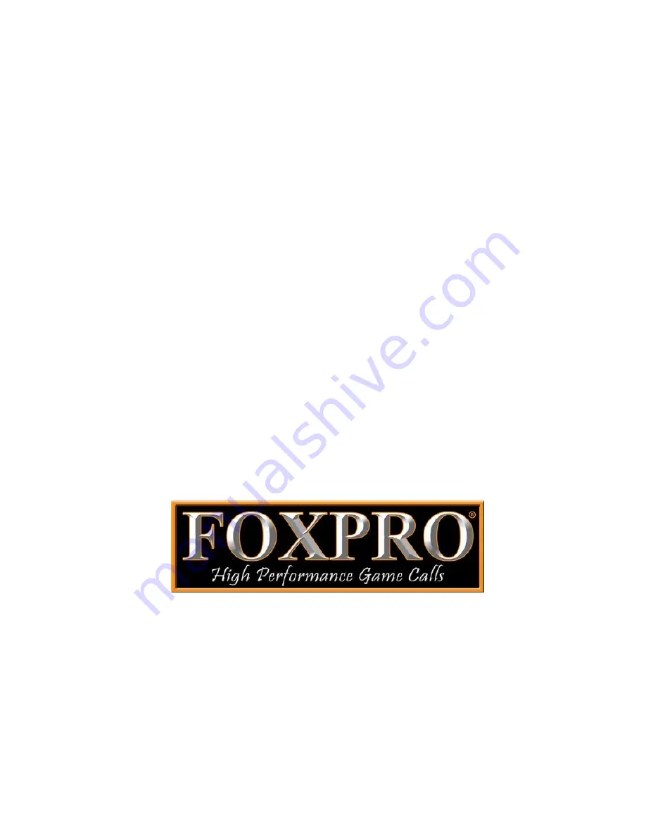 Foxpro Cabela's SLP Predator Call Скачать руководство пользователя страница 2