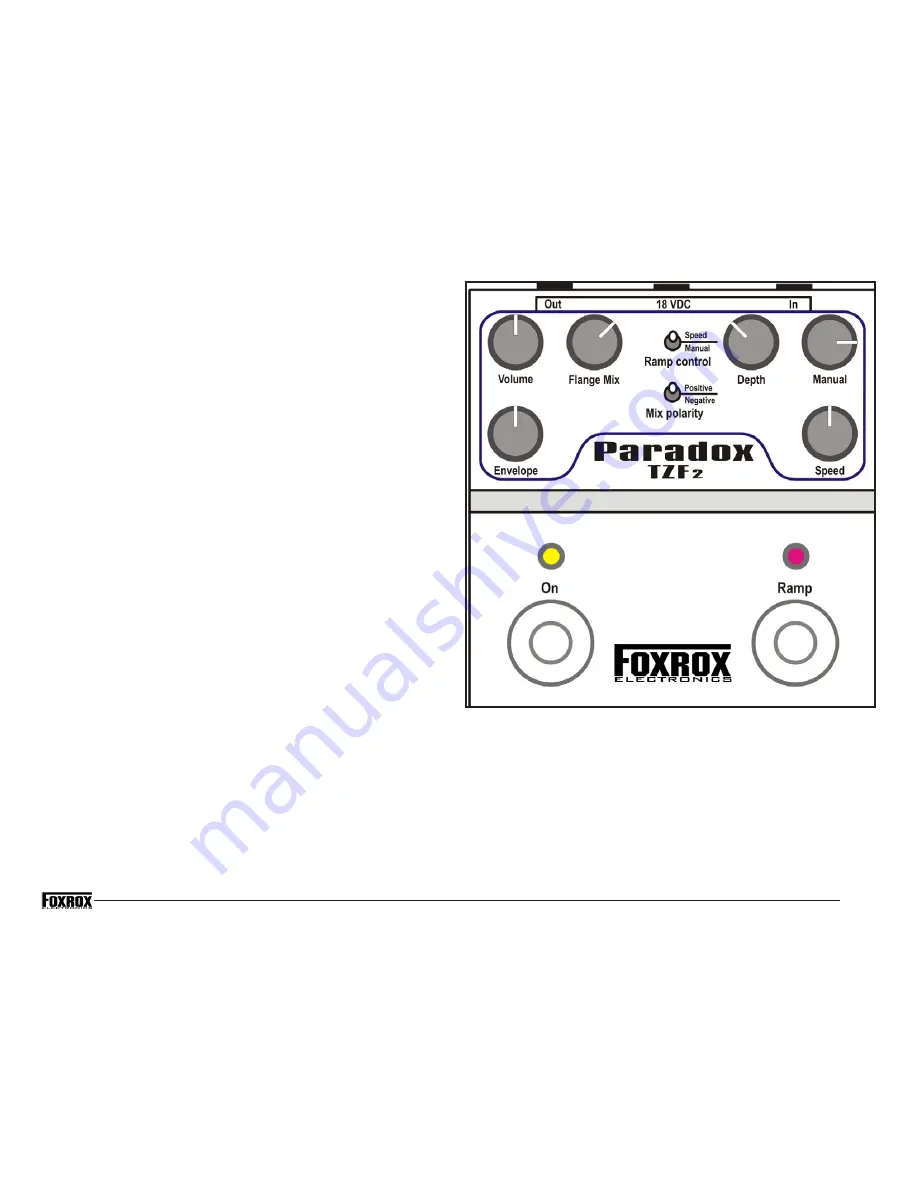 Foxrox Electronics Paradox TZF2 Owner'S Manual Download Page 2