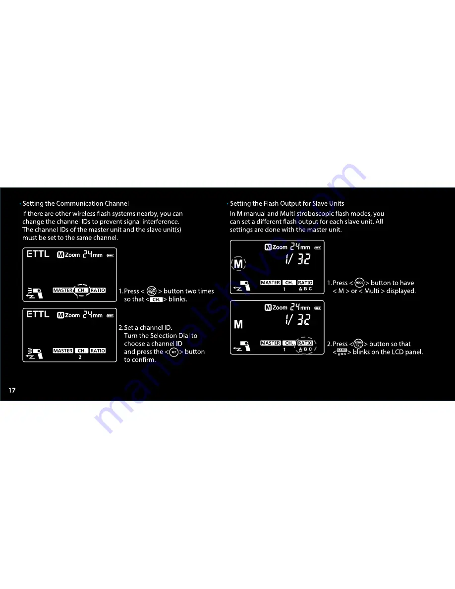 FP Zoom Li-on FPLFSMZLCA Owner'S Manual Download Page 18