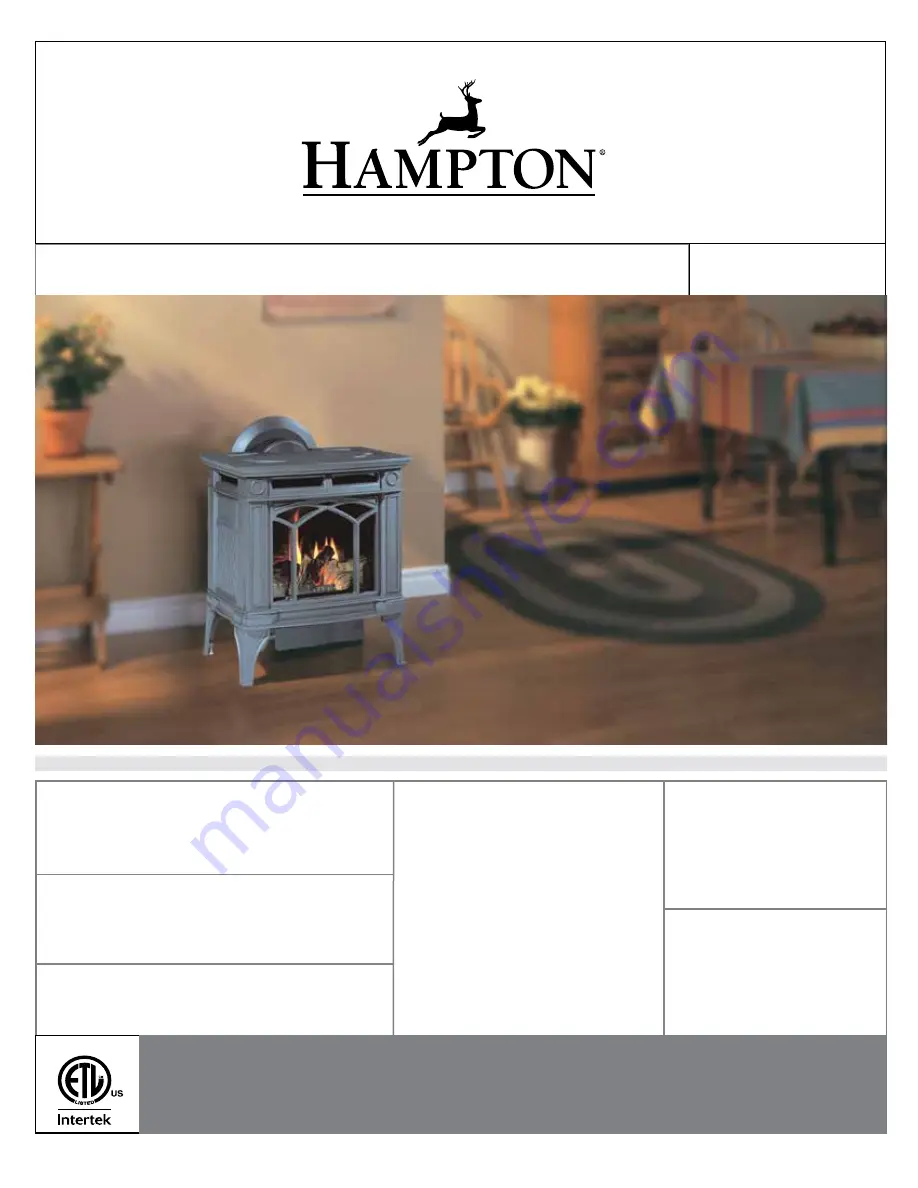 FPI Hampton H15U-LP Owners & Installation Manual Download Page 1