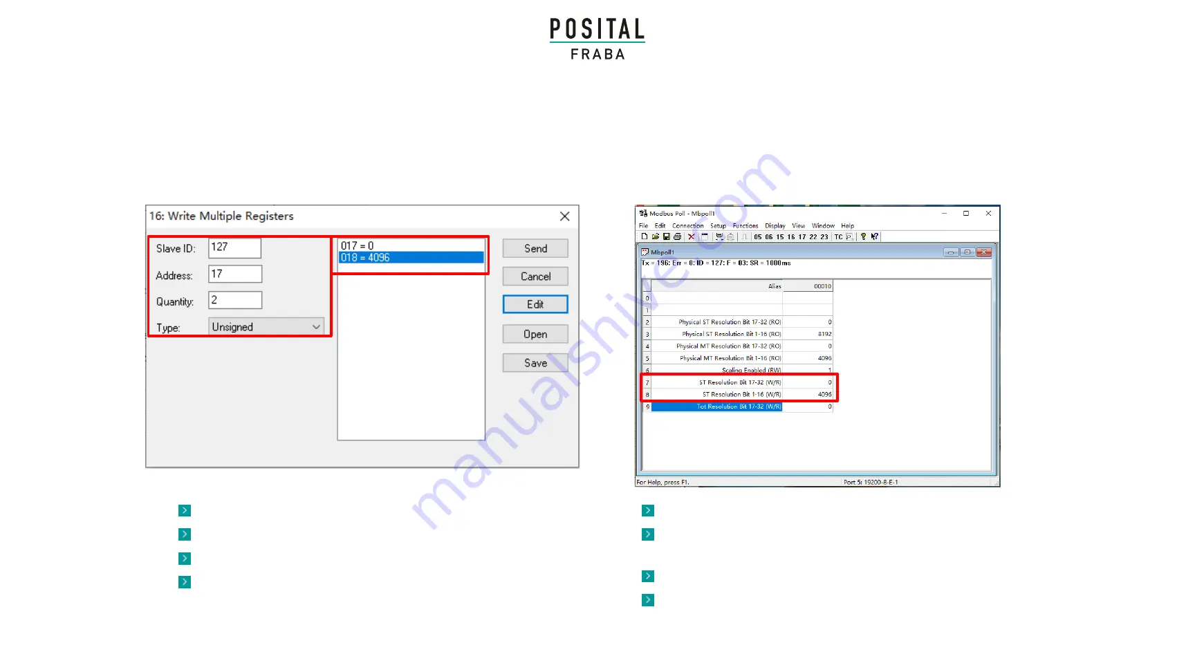 Fraba Posital Quick Start Manual Download Page 11