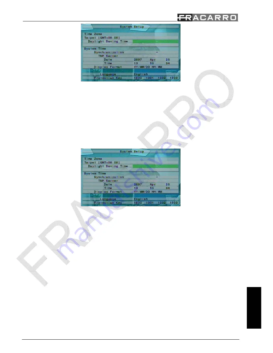 Fracarro DVR MILANO 16 Quick Reference Download Page 93