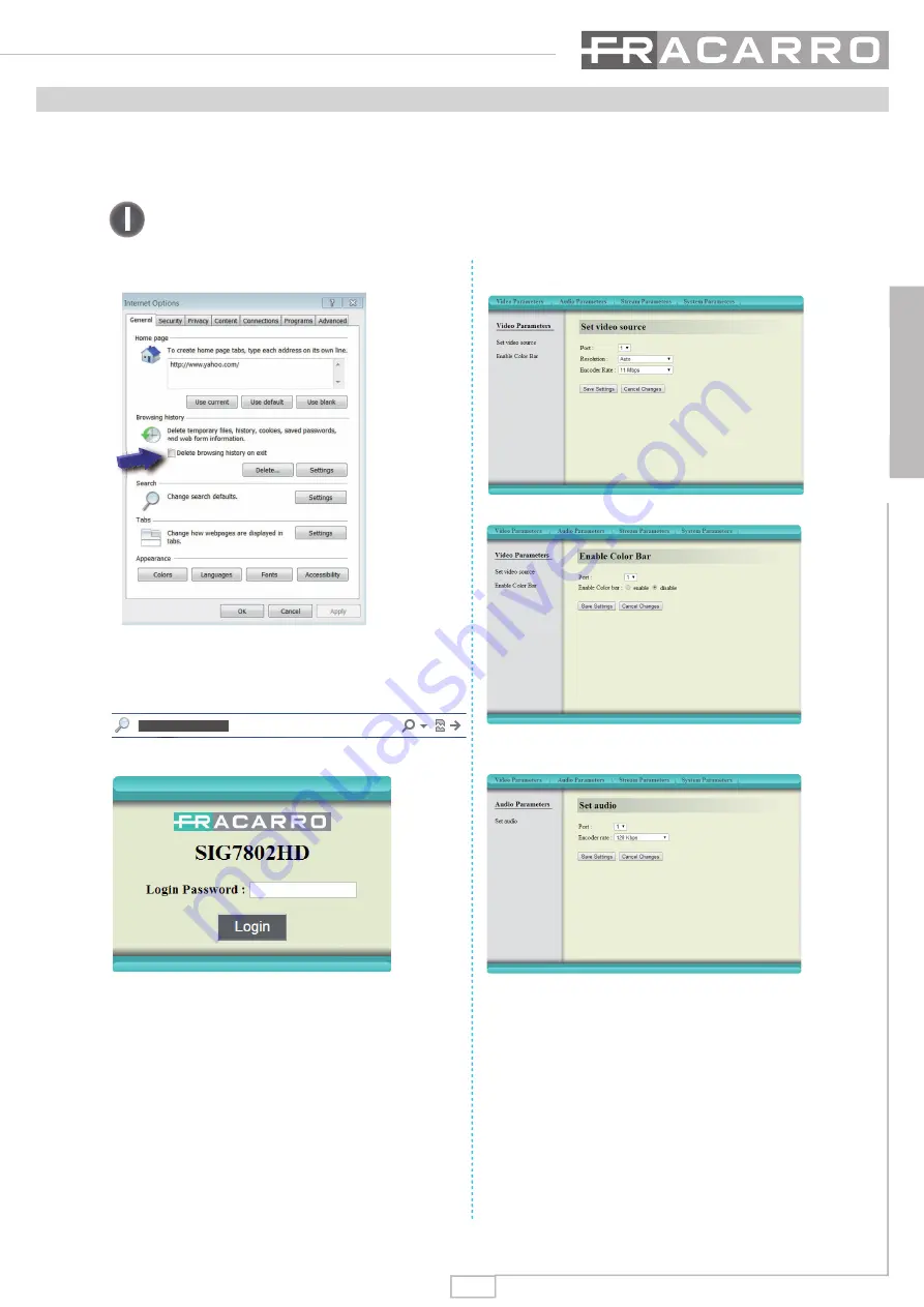 Fracarro SIG7802HD Quick Manual Download Page 13