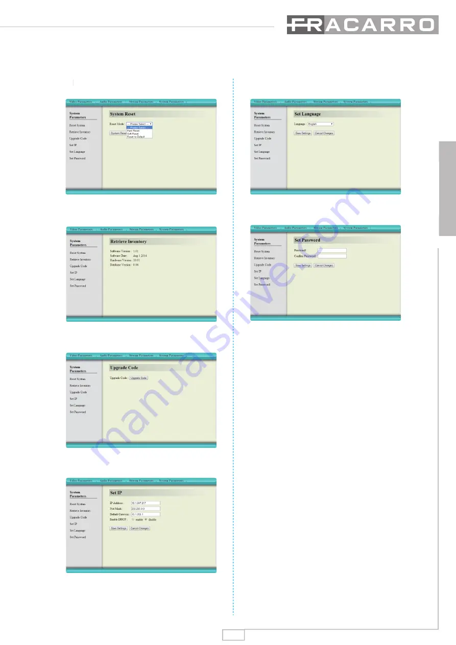 Fracarro SIG7802HD Quick Manual Download Page 15