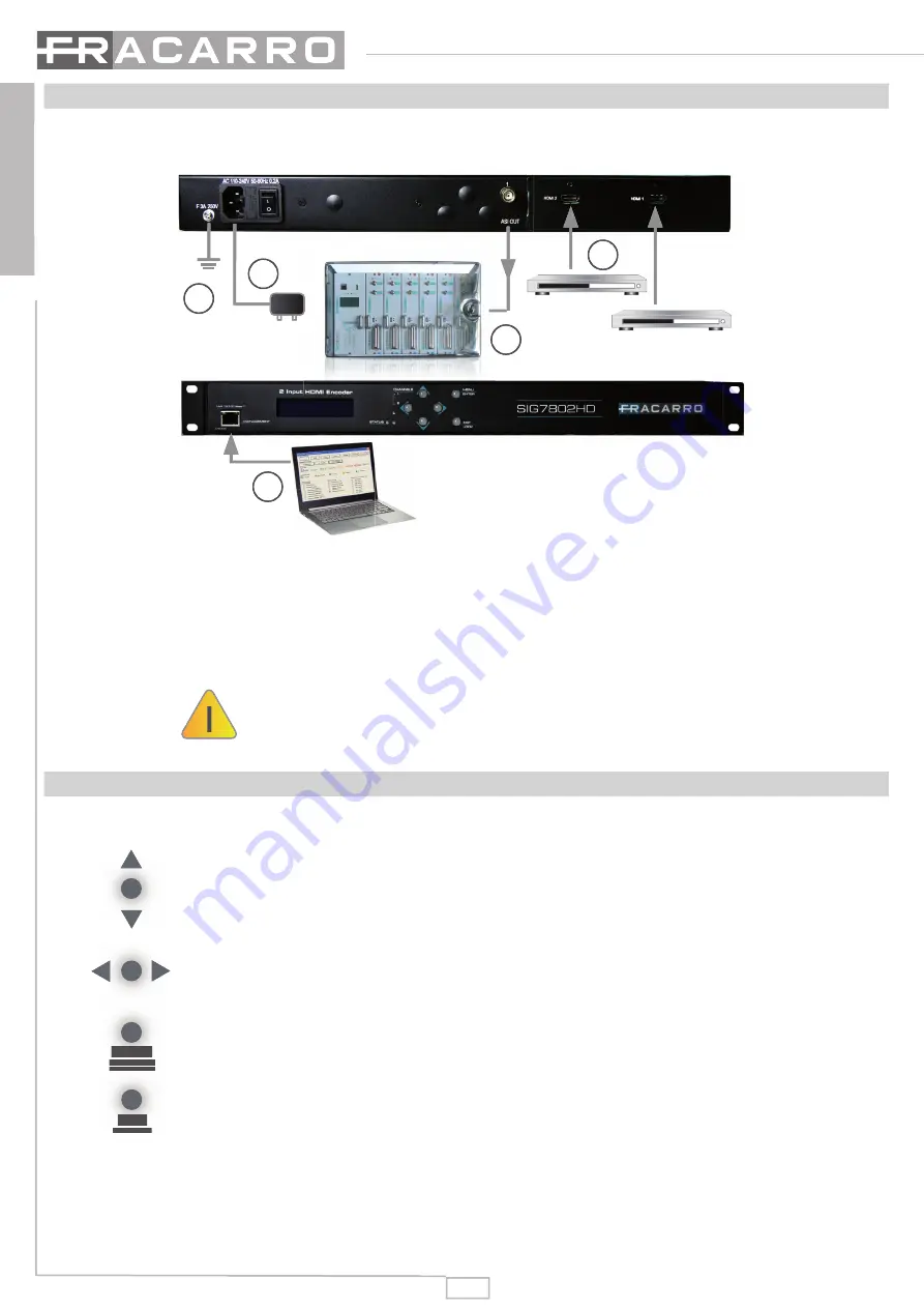 Fracarro SIG7802HD Quick Manual Download Page 20