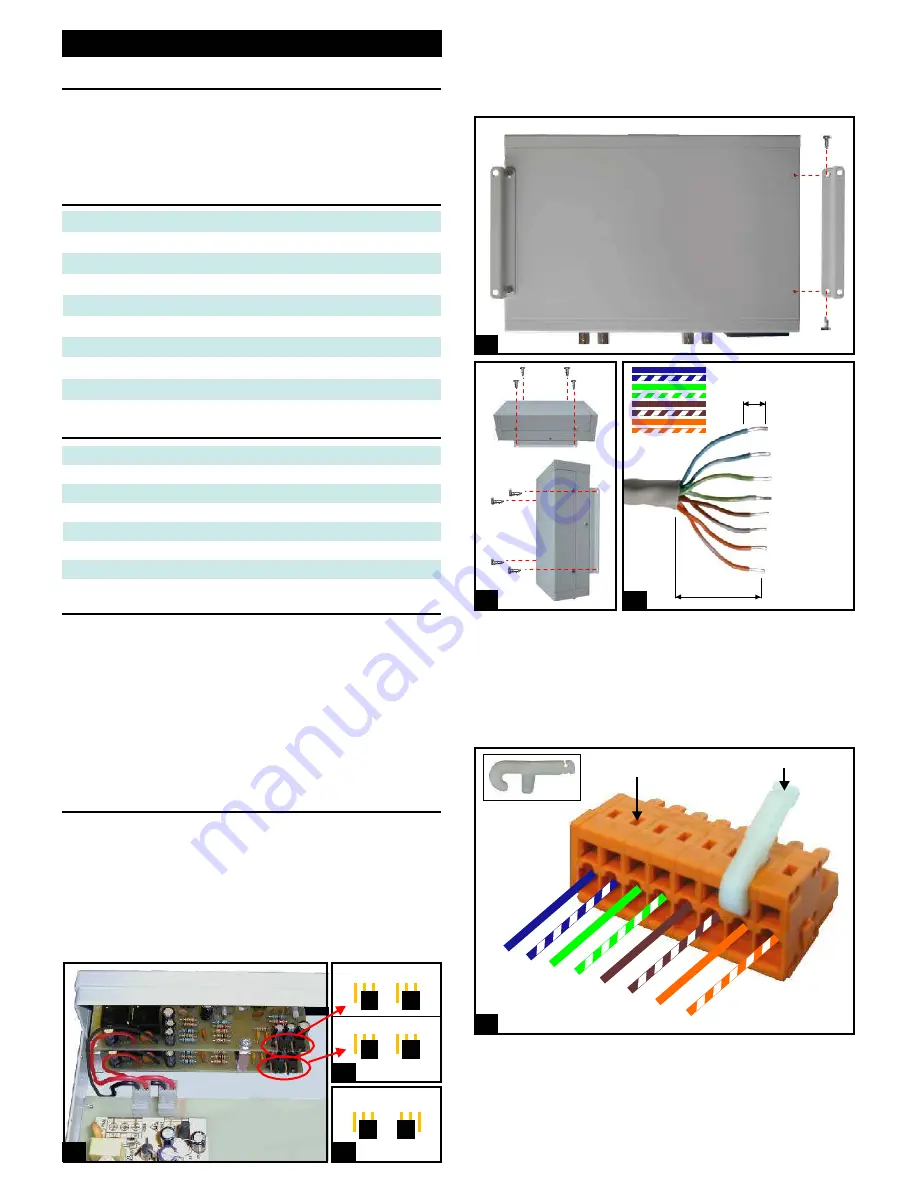 Fracarro UTP-4RXA Instruction Manual Download Page 6