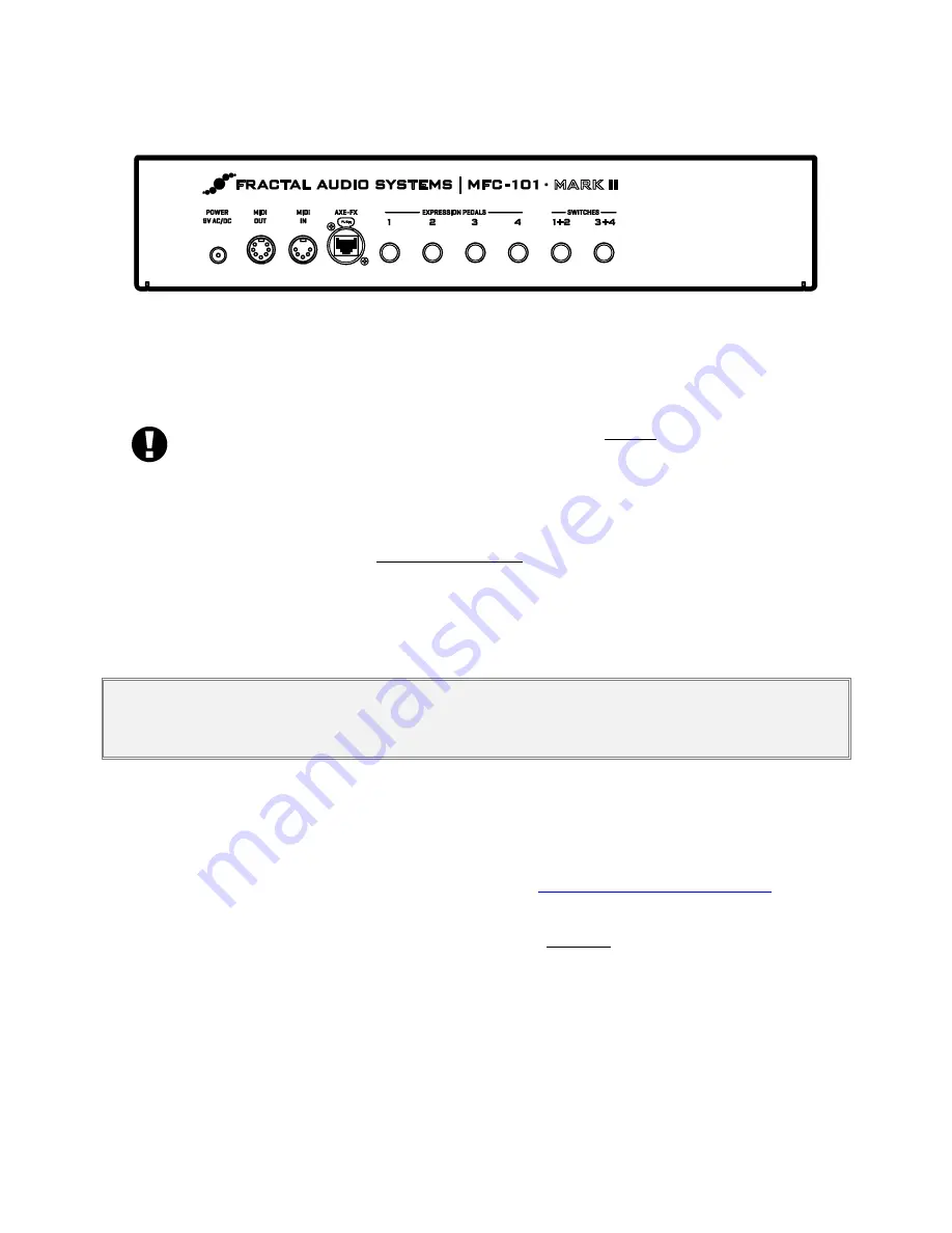 Fractal Audio MFC-101 MARK III Owner'S Manual Download Page 16