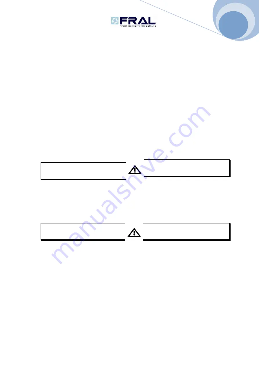 Fral FD750 TCR Installation, Use And Maintenance Manual Download Page 5