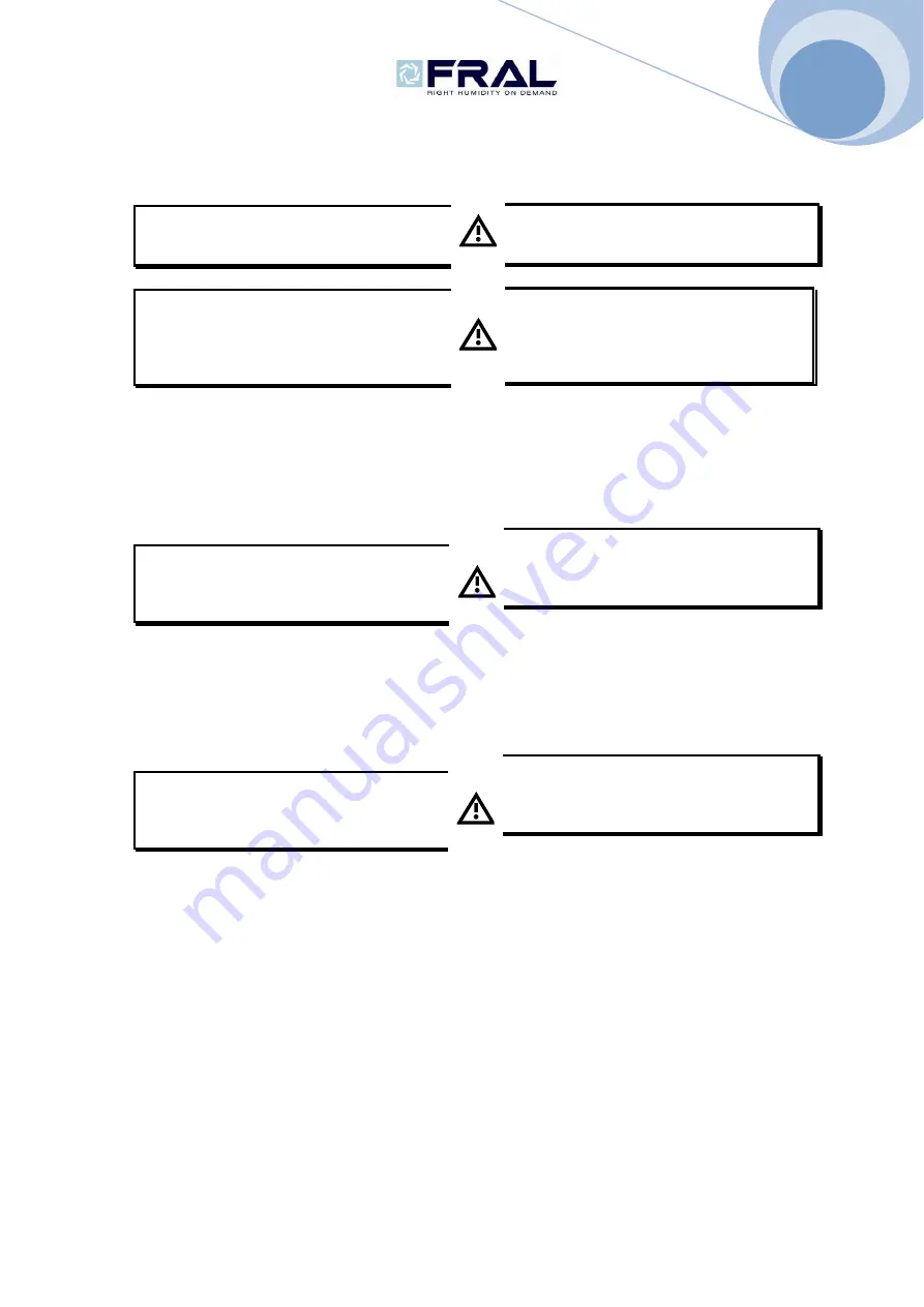 Fral FD750 TCR Installation, Use And Maintenance Manual Download Page 10