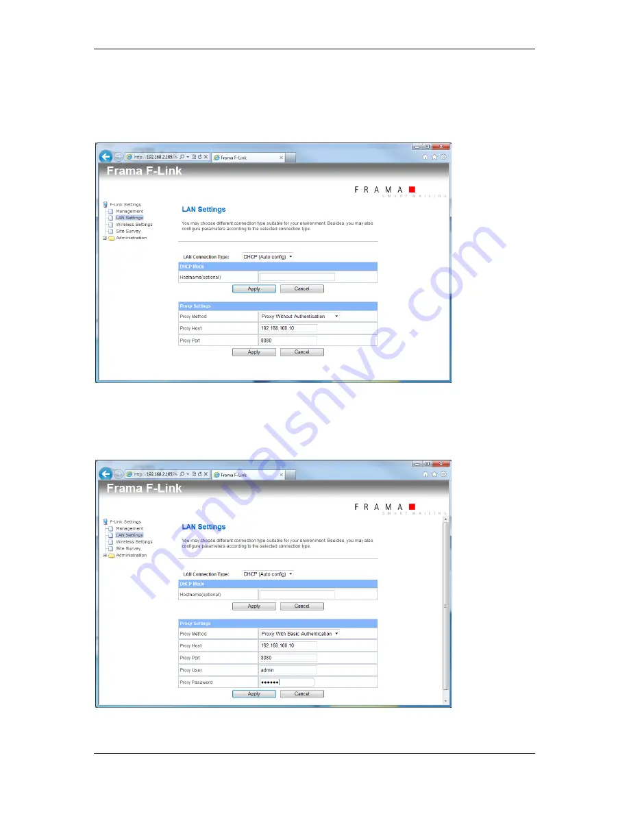 Frama F-Link Configuration Manual Download Page 17