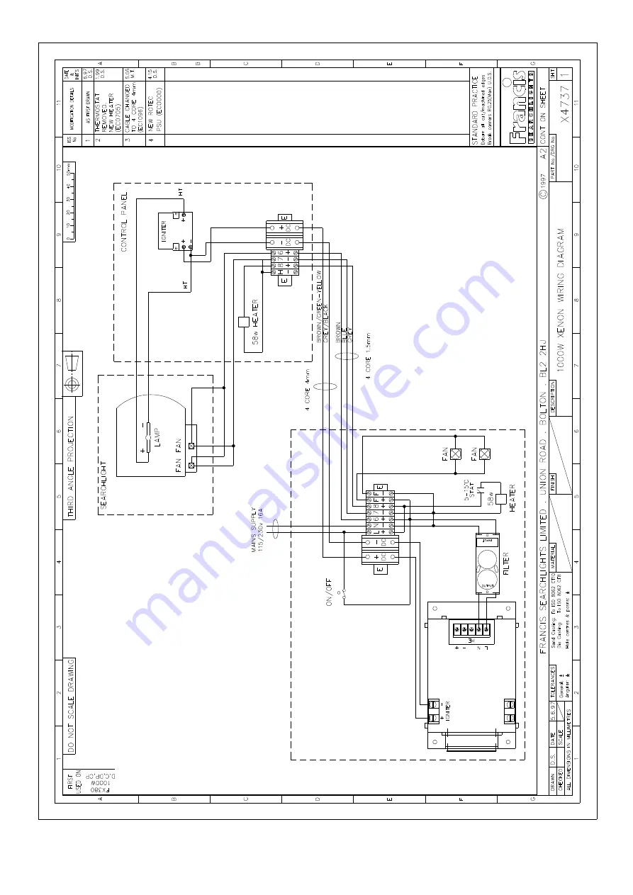 Francis Searchlights A2212 User Instruction & Installation Manual Download Page 29