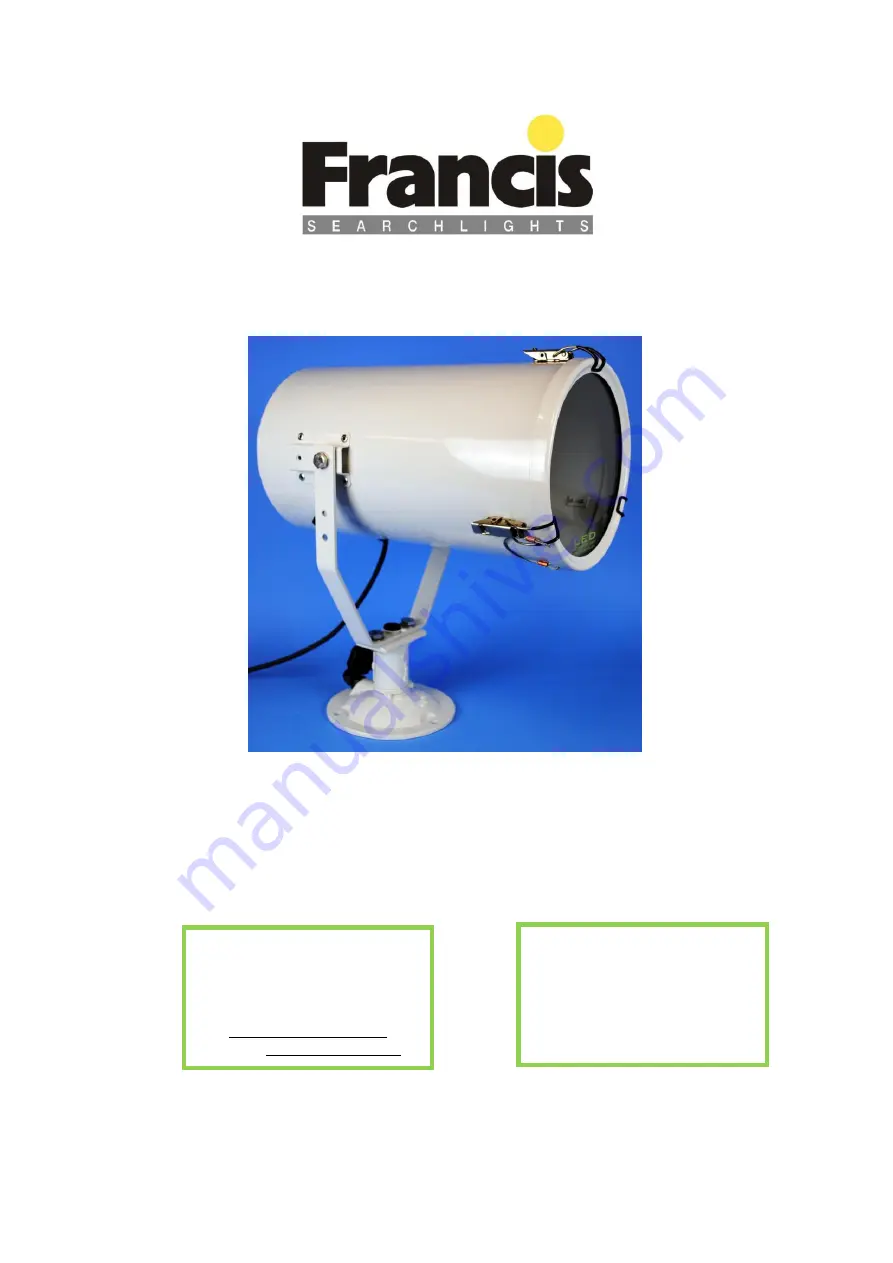 Francis A6138 User Instruction & Installation Manual Download Page 1