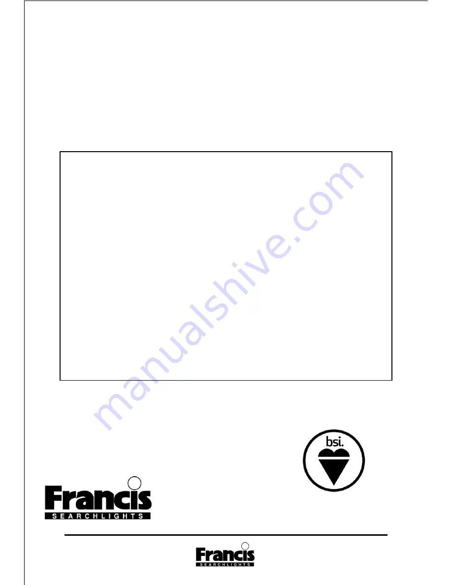 Francis Lite 230 User Information Download Page 20