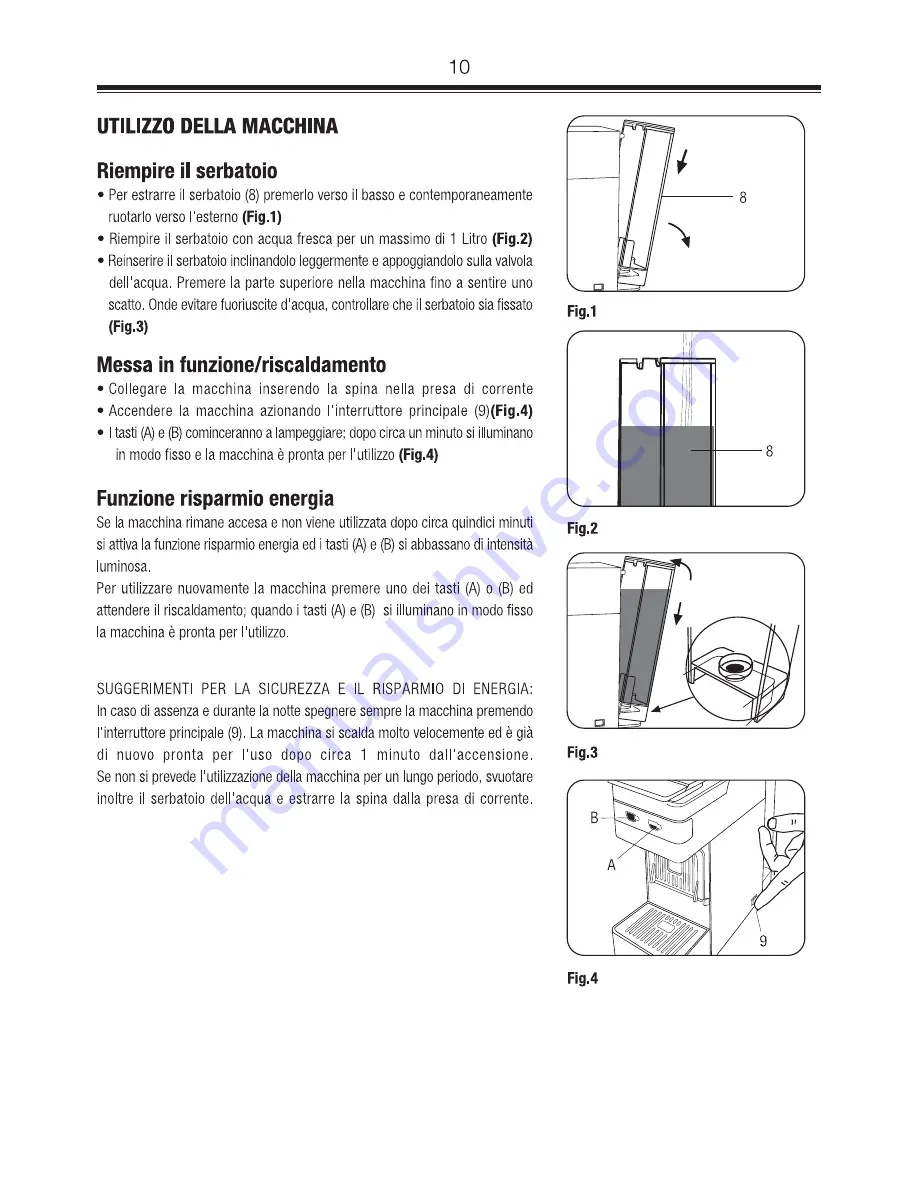 FrancisFrancis Y3 Iperespresso Instruction Manual Download Page 10