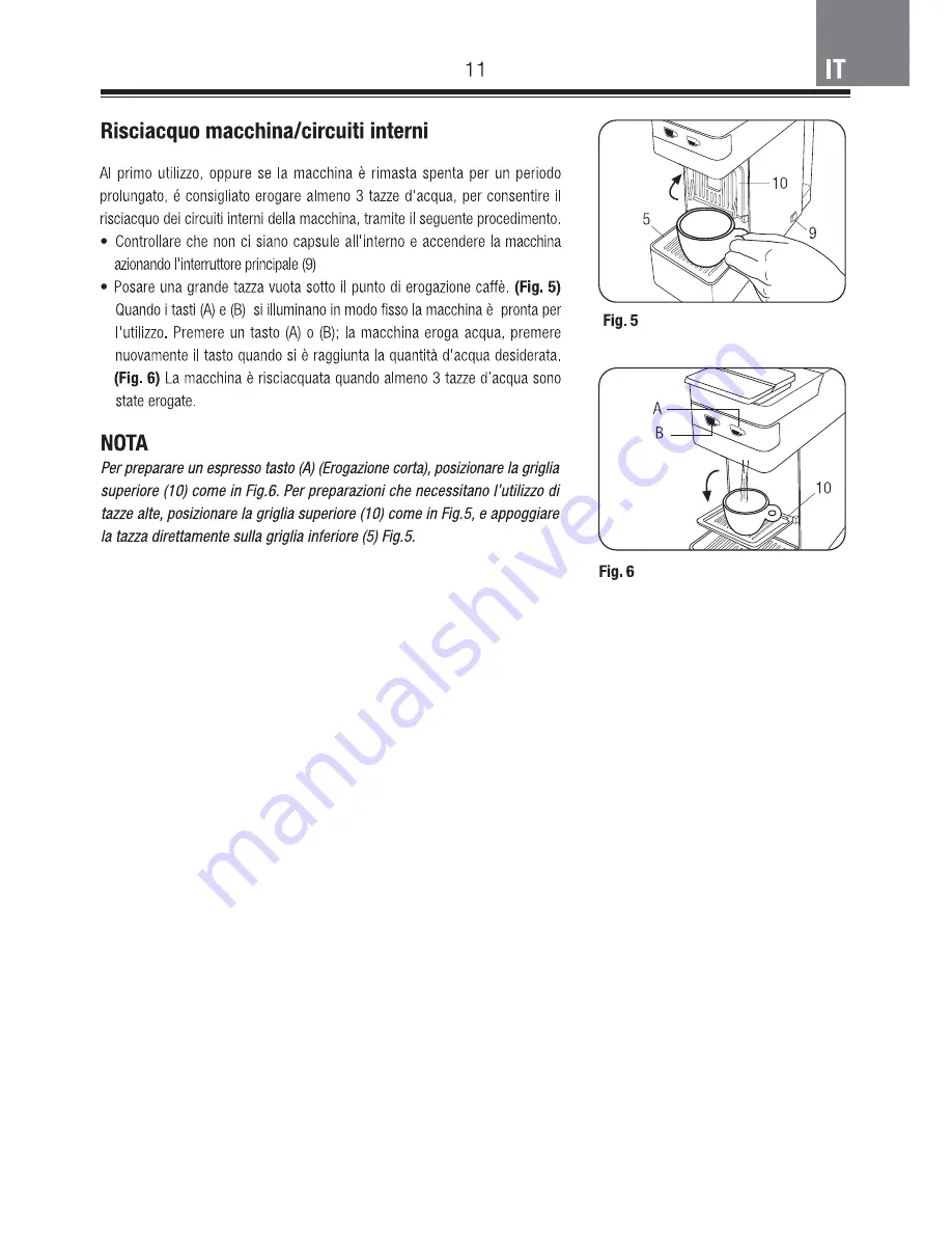 FrancisFrancis Y3 Iperespresso Instruction Manual Download Page 11