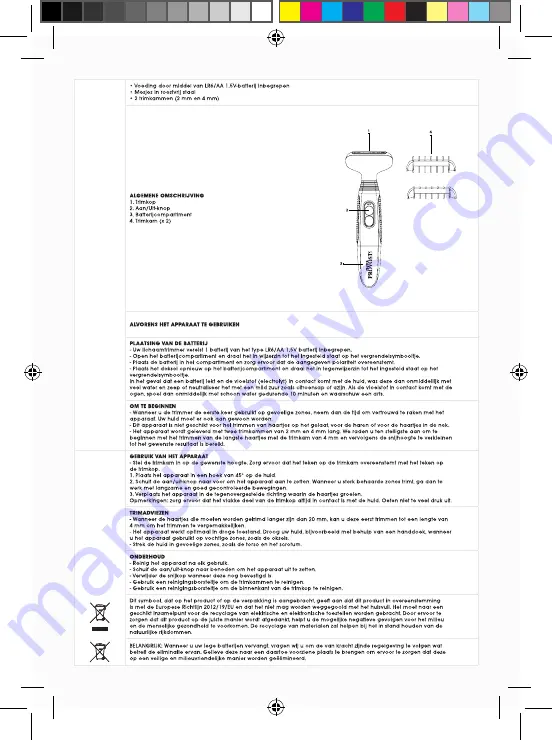 FRANCK PROVOST The Barb'XPERT FPH-005 Instruction Manual Download Page 10