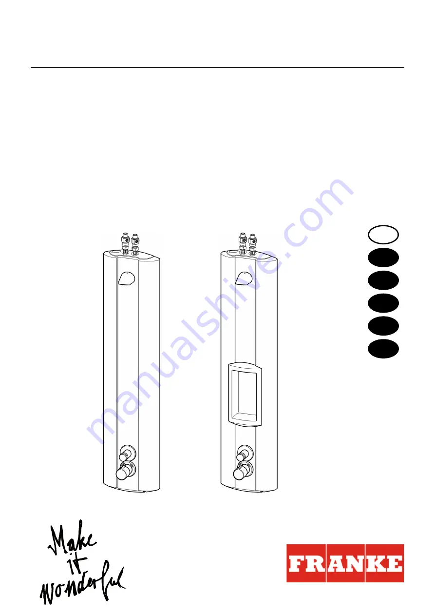 Franke 2030018575 Installation And Operating Instructions Manual Download Page 1