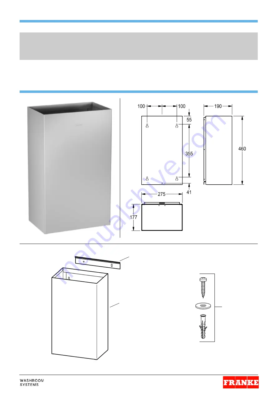 Franke 7612210075360 Installation And Operating Instructions Download Page 1