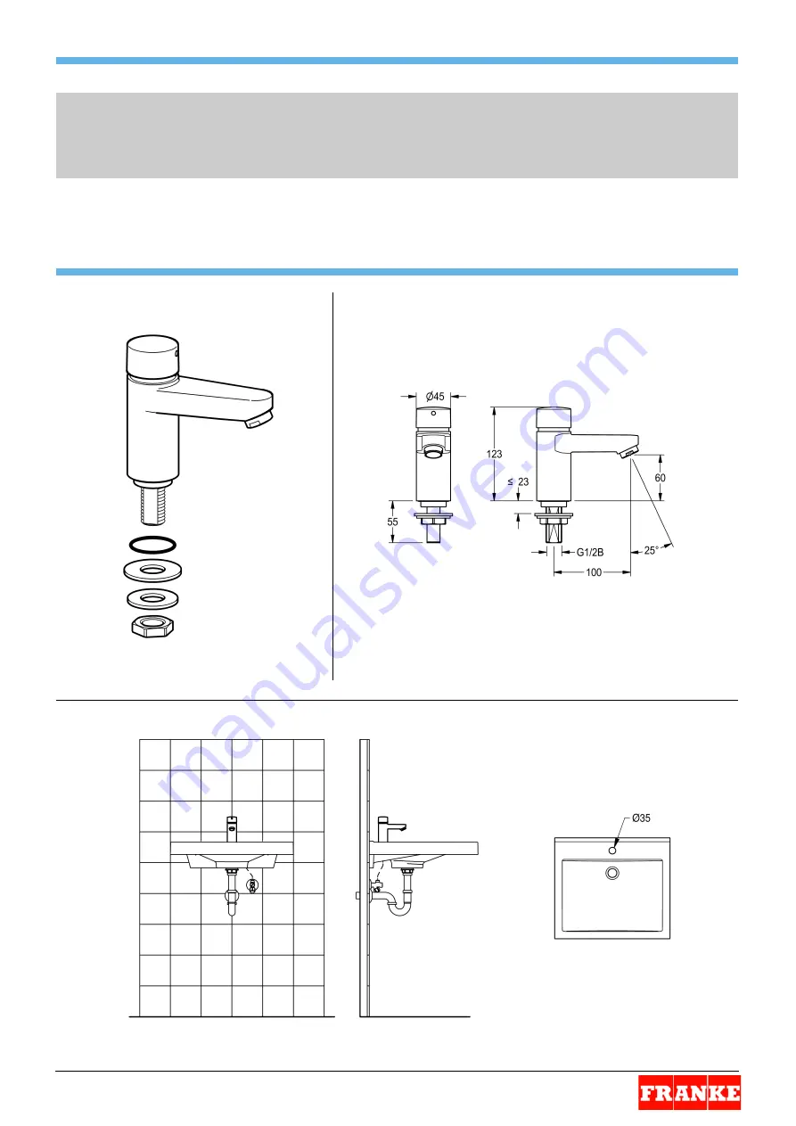 Franke 7612982080357 Installation And Operating Instructions Manual Download Page 1