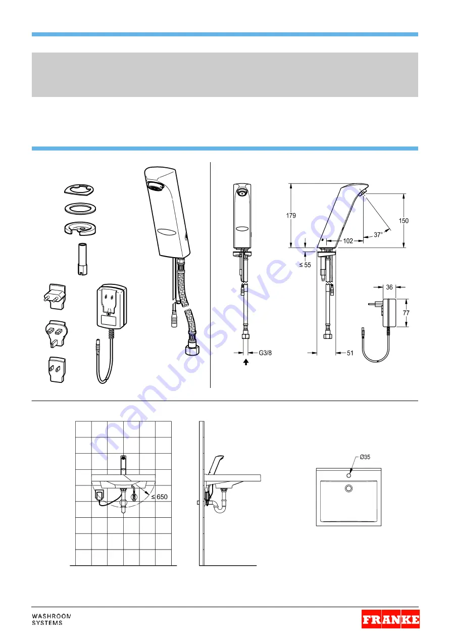 Franke 76129821109782 Installation And Operating Instructions Manual Download Page 1