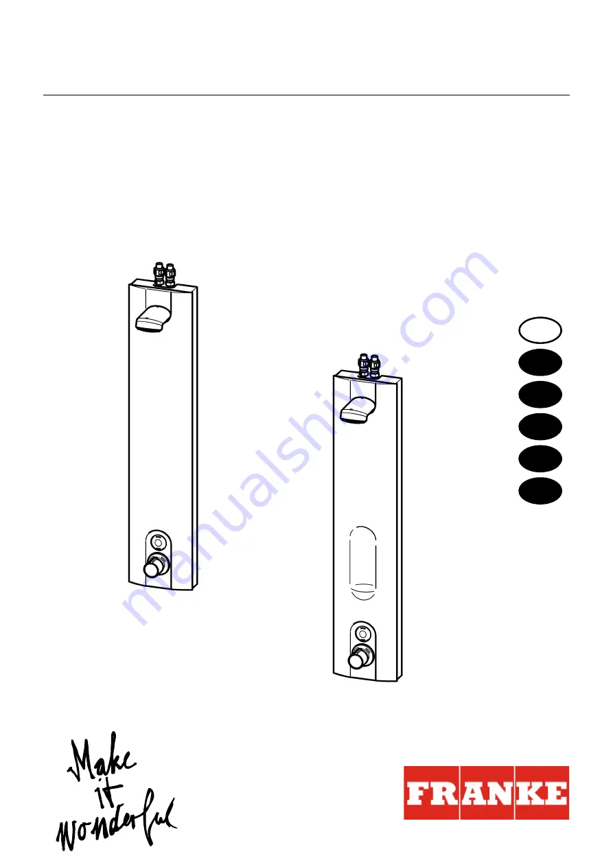 Franke AQCT0073 Installation And Operating Instructions Manual Download Page 1