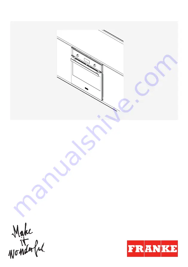 Franke CL 85 M Installation And User Manual Download Page 1