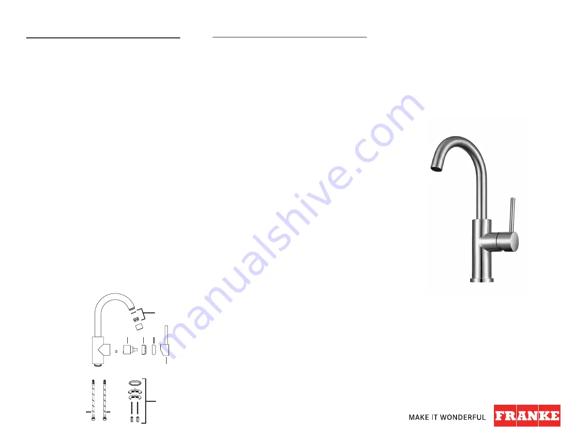 Franke EOS FFB3350 Installation Manual Download Page 1