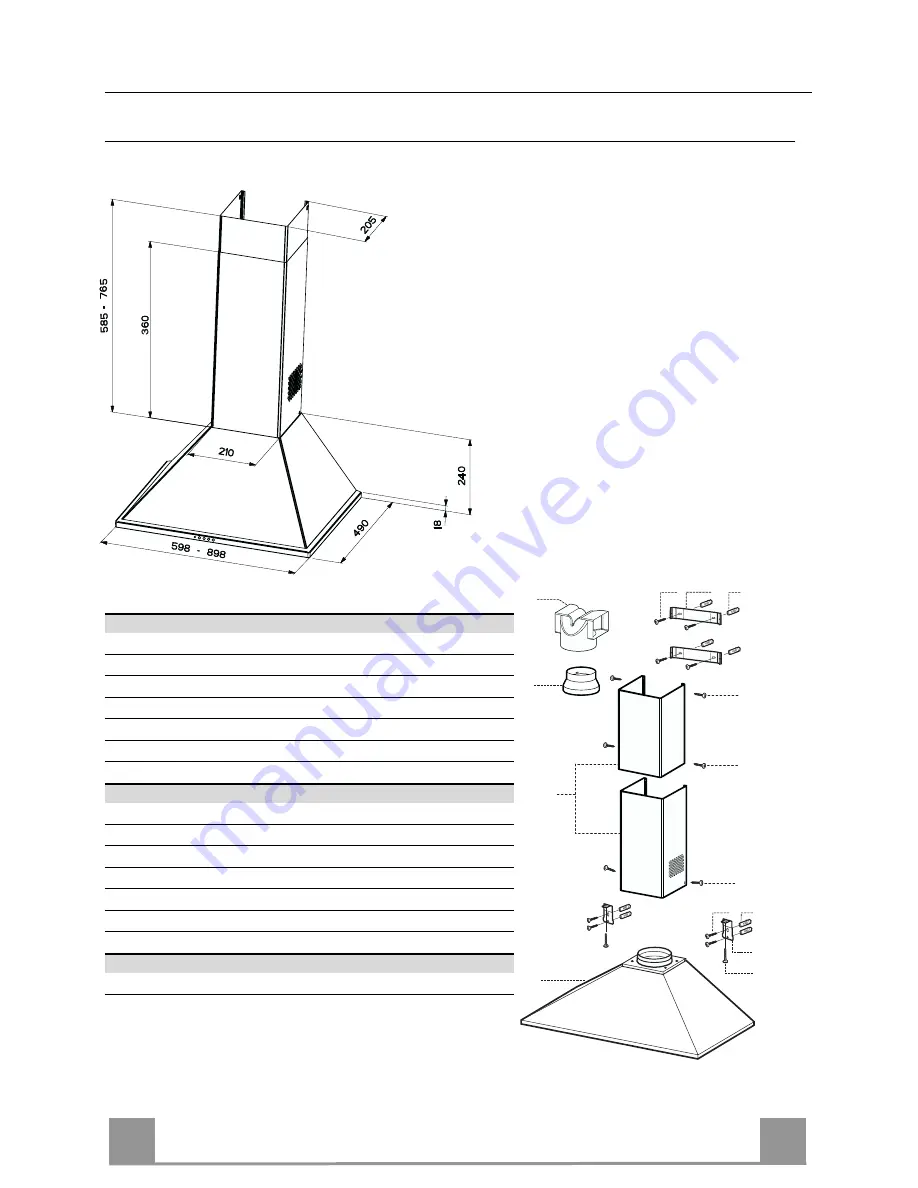 Franke FDL 654 Instructions For Use And Installation Download Page 8