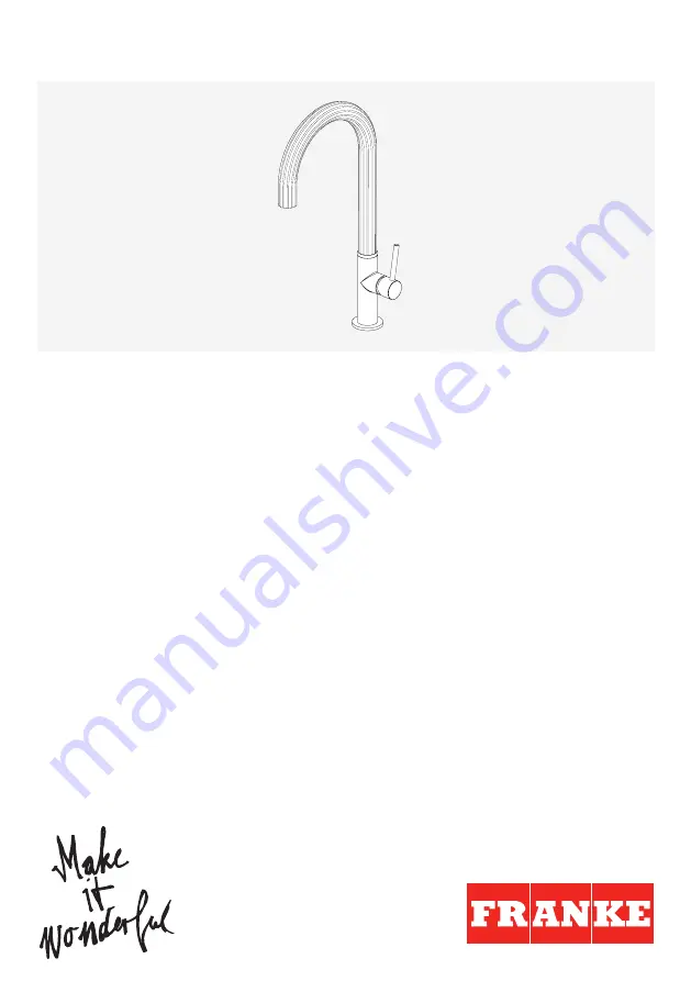 Franke MARIS FREE Installation And Service Manual Download Page 1