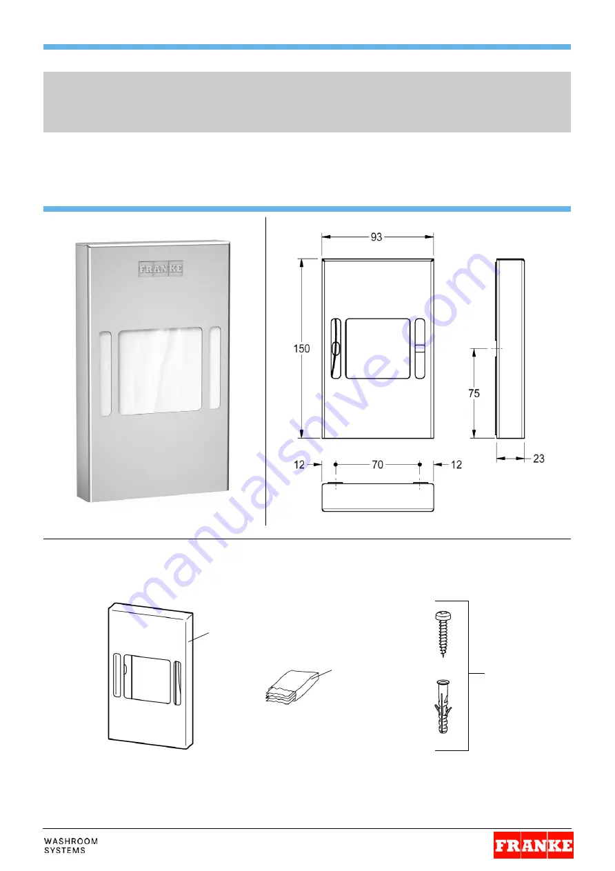 Franke RODX191 Installation And Operating Instructions Download Page 1