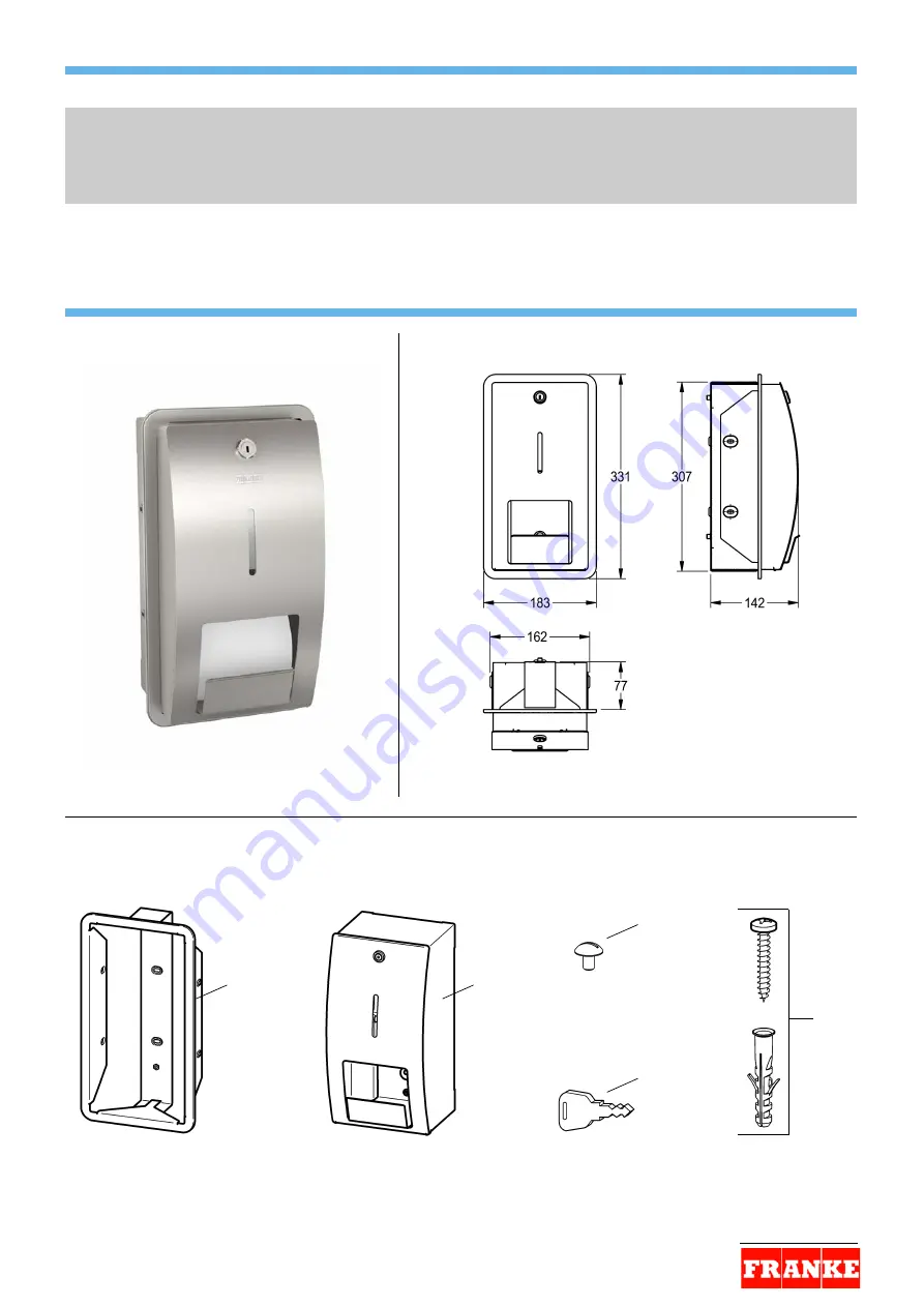 Franke STRX671E Installation And Operating Instructions Manual Download Page 1