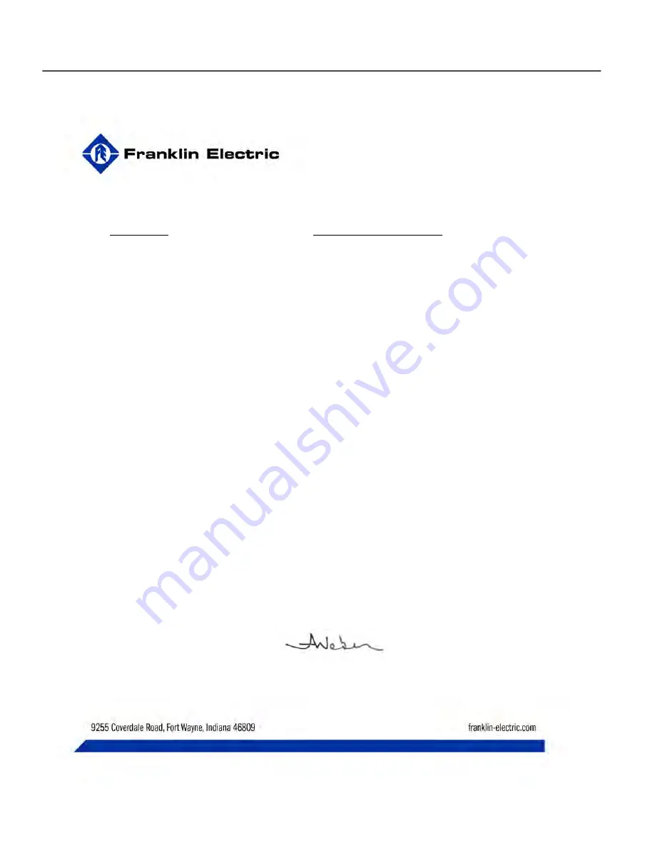 Franklin Electric SUBMONITOR CONNECT MT1111 Installation And Operation Manual Download Page 148