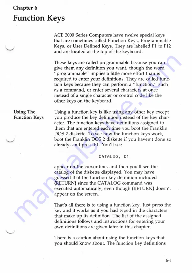 Franklin ACE2000 User'S Reference Manual Download Page 97