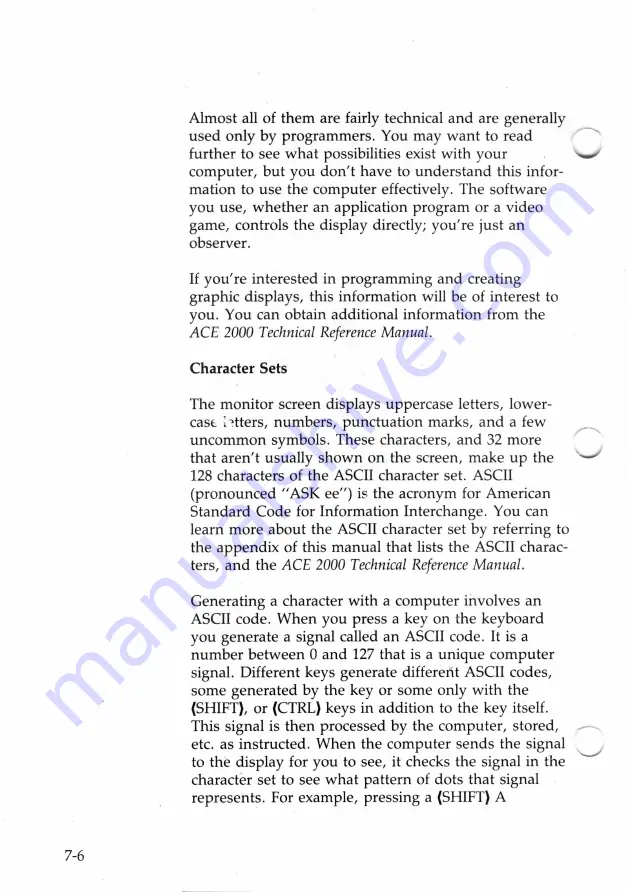 Franklin ACE2000 User'S Reference Manual Download Page 108