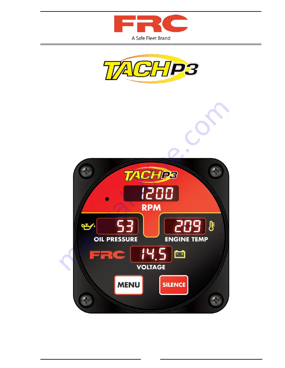 FRC TACH P3 TPA600 Manual Download Page 1